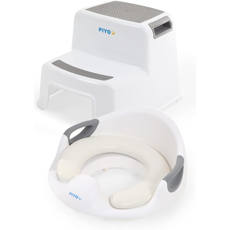 PIYO（ピヨ）補助便座+2段踏み台セット 子供用トイレトレーニング 赤ちゃん用 おまる